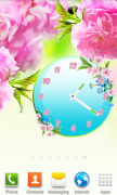 Цветы виджет часов для Android